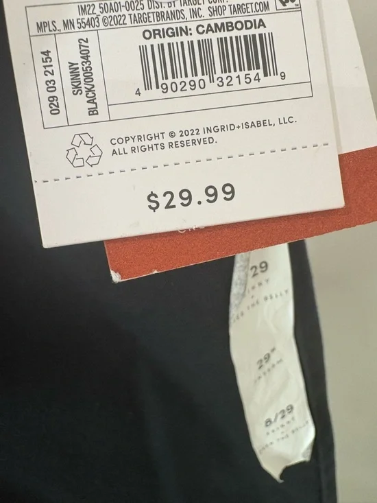 Isabel maternity over the belly Black High-Waist Women’s Pants - Picture 4 of 5